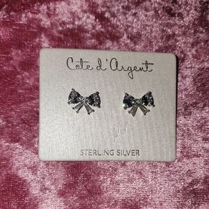 Cote d'Argent Sterling Silver Bow Earrings/ NWT / BEAUTIFUL EARRINGS ✨️✨️✨️